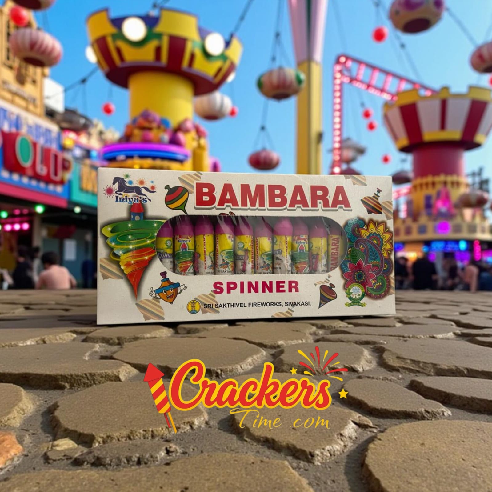 Bambaram Multi Color Spinner (5PCS) - Sky Shots and Rockets for Diwali Celebration