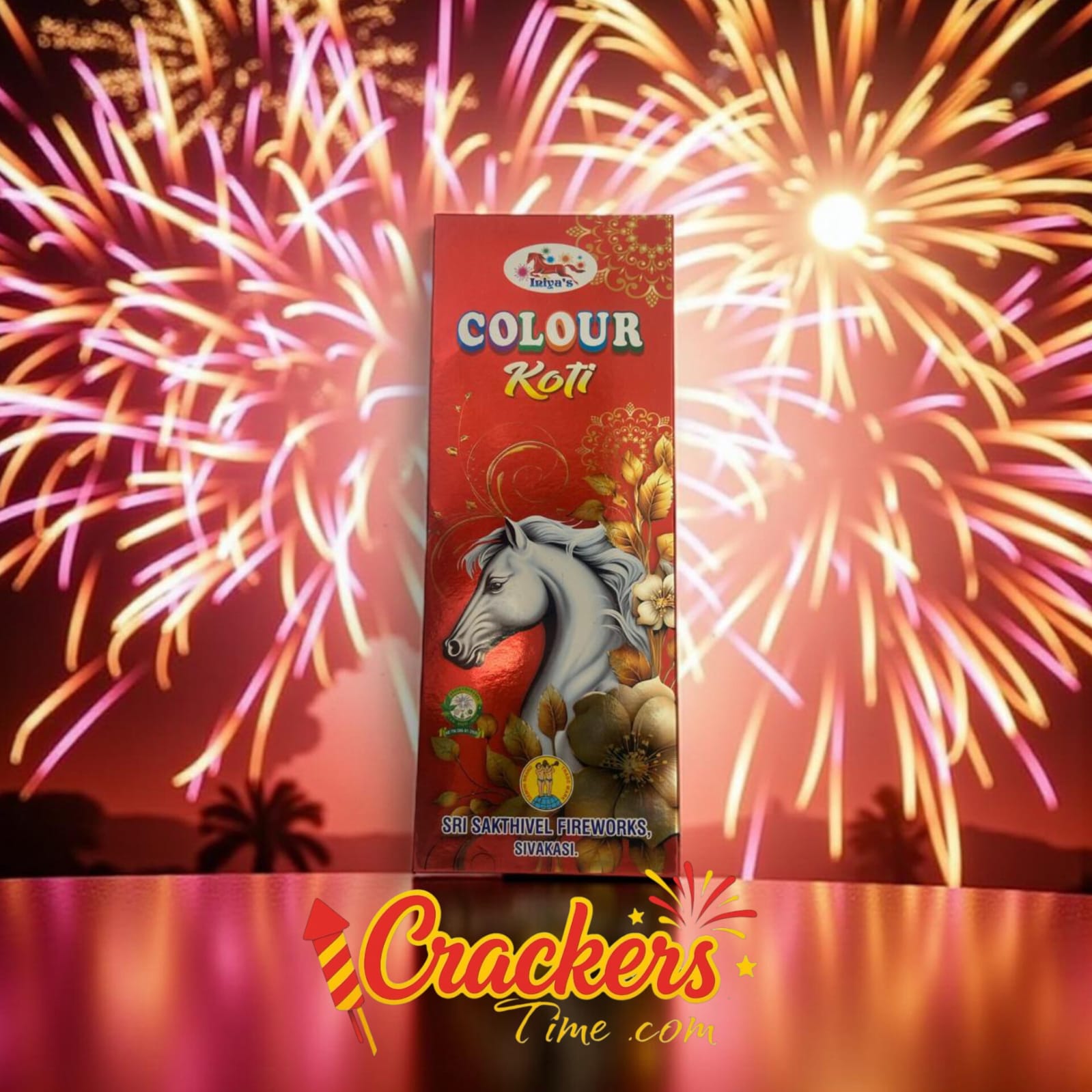 Colour Koti Full (10Pcs) - Sky Shots and Rockets for Diwali Celebration